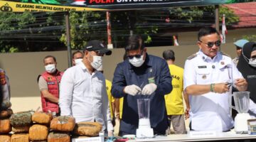 Polres Agara Musnahkan Narkotika Hasil Pengungkapan Kasus, Bupati Apresiasi Kinerja Polres Aceh Tenggara